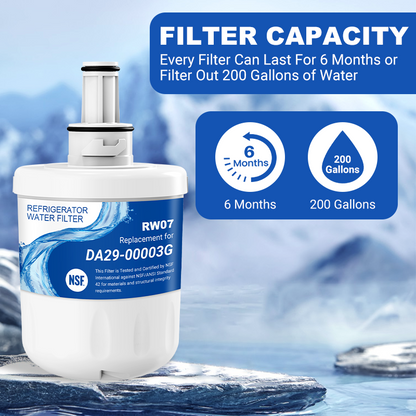 RW07/DA29-00003G Refrigerator Water Filter Replacement