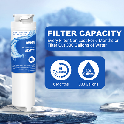 RW09/MSWF Refrigerator Water Filter Replacement