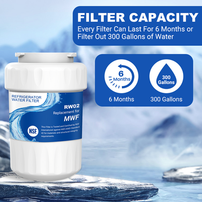 RW02/MWF Refrigerator Water Filter Replacement