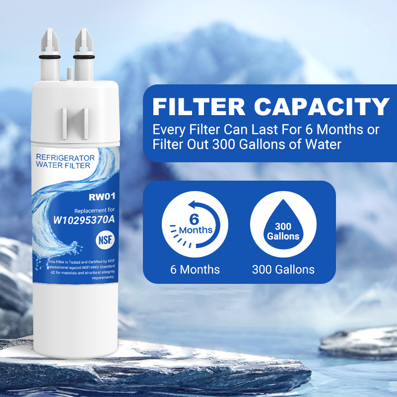 RW01/W10295370A Refrigerator Water Filter Replacement