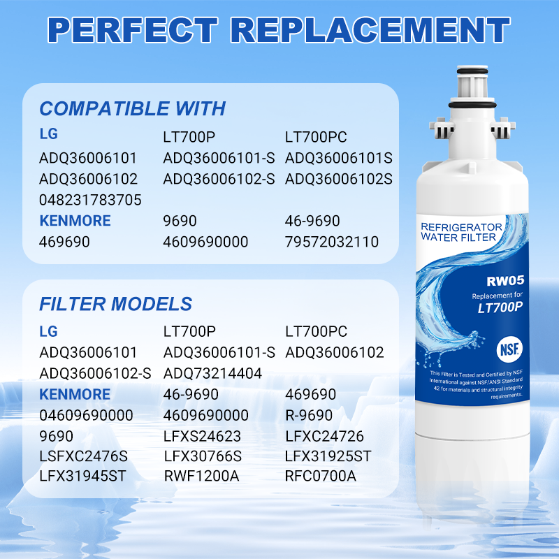 RW05/LT700P Refrigerator Water Filter Replacement