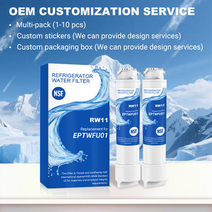 RW11/EPTWFU01 Refrigerator Water Filter Replacement